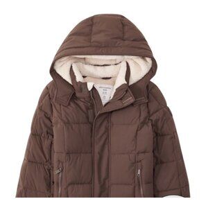 Abercrombie Kids Brown‎ Jacket Size 13/14 Sherpa Insulated Puffer Jacket